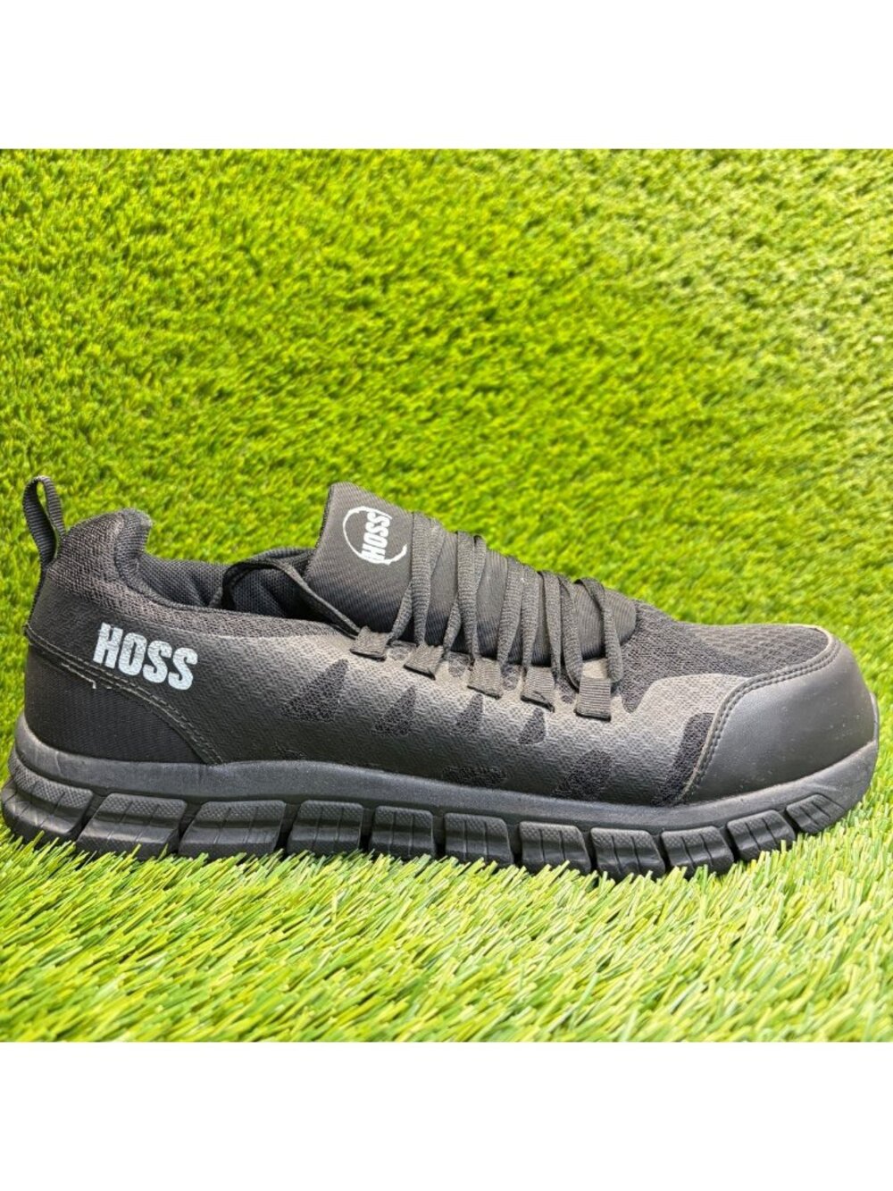 Hoss Sparks SD Mens Size 11 Black Slip-Resistant Composite Toe Safety Work Shoes